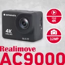 AgfaPhoto Realimove AC9000BK akciókamera, 4K, 170°, wifi, 30m-ig vízálló tok