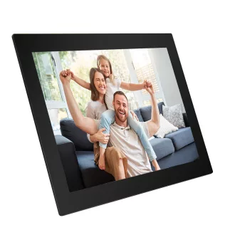   AgfaPhoto APF1000WIFI digitális képkeret 10" videó, hang, mozgásérzékelő, 32gb, Frameo, üveg, fekete