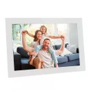 AgfaPhoto APF1000WIFI digitális képkeret 10" videó, hang, mozgásérzékelő, 32gb, Frameo, üveg, fehér