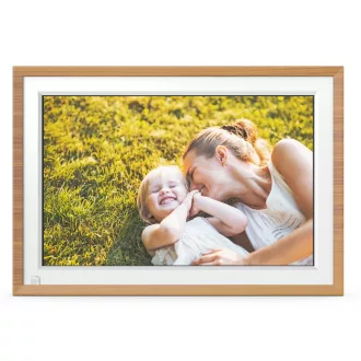   AgfaPhoto APF1000WIFI digitális képkeret 10" videó, hang, mozgásérzékelő, 32gb, Frameo, fa hatás
