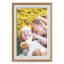AgfaPhoto APF1000WIFI digitális képkeret 10" videó, hang, mozgásérzékelő, 32gb, Frameo, fa hatás