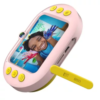   AgfaPhoto Realikids vízálló digitális fényképezőgép, rózsaszín
