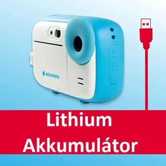   AgfaPhoto Realikids ARKICBL, instant gyerek fényképezőgép, kék