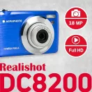 AgfaPhoto DC8200 kompakt digitális fényképezőgép, kék