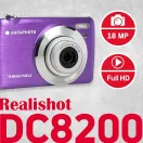 AgfaPhoto DC8200 kompakt digitális fényképezőgép, lila