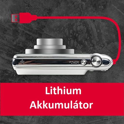 AgfaPhoto DC8200 kompakt digitális fényképezőgép, ezüst