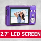 AgfaPhoto DC8300 kompakt digitális fényképezőgép, 21Mp, 8x optikai zoom, lila