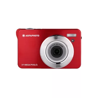   AgfaPhoto DC8300 kompakt digitális fényképezőgép, 21Mp, 8x optikai zoom, piros
