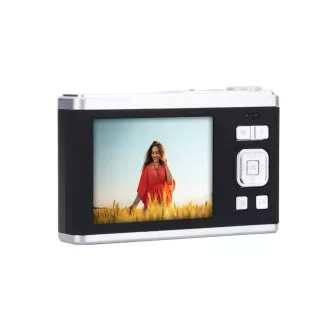   AgfaPhoto Realishot DC9200 digitális fényképezőgép, dupla kijelző, fekete