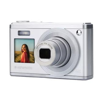   AgfaPhoto Realishot DC9200 digitális fényképezőgép, dupla kijelző, ezüst