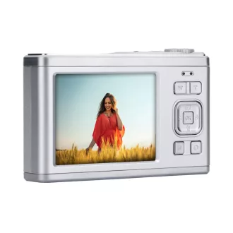   AgfaPhoto Realishot DC9200 digitális fényképezőgép, dupla kijelző, ezüst