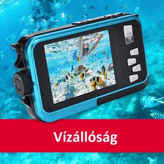   AgfaPhoto WP8000 vízálló kompakt digitális fényképezőgép, kék