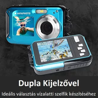   AgfaPhoto WP8000 vízálló kompakt digitális fényképezőgép, kék