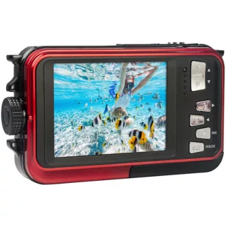   AgfaPhoto WP8000 vízálló kompakt digitális fényképezőgép, piros