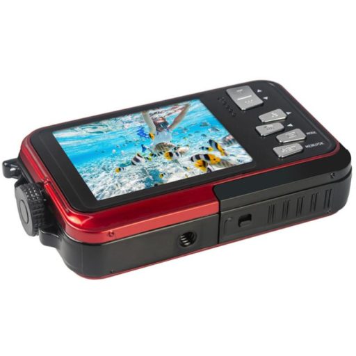 AgfaPhoto WP8000 vízálló kompakt digitális fényképezőgép, piros