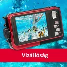 AgfaPhoto WP8000 vízálló kompakt digitális fényképezőgép, piros