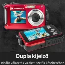 AgfaPhoto WP8000 vízálló kompakt digitális fényképezőgép, piros