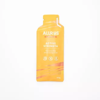   ALLRYS Active Strength vegán, hőkezelt gyömbéres-kurkumás rizskészítmény energiapótlásra
