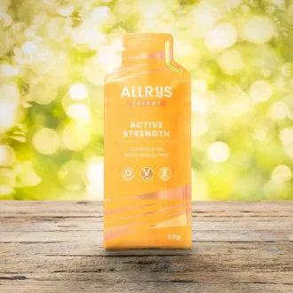   ALLRYS Active Strength vegán, hőkezelt gyömbéres-kurkumás rizskészítmény energiapótlásra