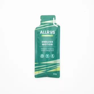   ALLRYS Endless Motion vegán, hőkezelt datolyás-matchás rizskészítmény energiapótlásra