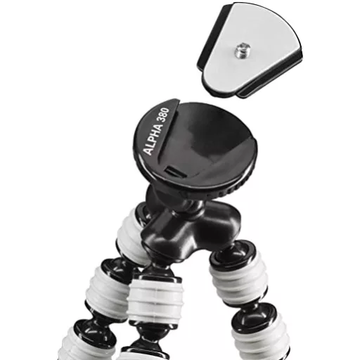 Cullmann Alpha 380; szürke, miniállvány mobiladapterrel