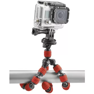 Cullmann Alpha 380; piros, miniállvány mobiladapterrel
