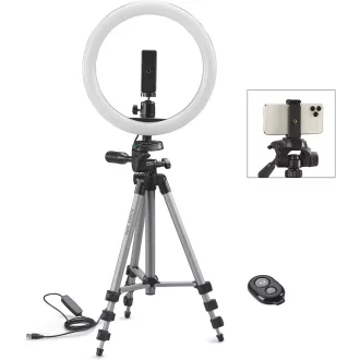   Cullmann Alpha 1000 Vlogger kit, 37cm körlámpa, bluetooth és mobiladapterrel