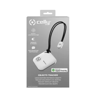   Celly Smartfinder, GPS nyomkövető, IOS, Apple Find My, lokátor kompatibilitás, fehér