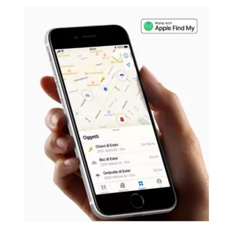   Celly Smartfinder, GPS nyomkövető, IOS, Apple Find My, lokátor kompatibilitás, fehér