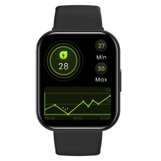   Celly Trainerwatch2 sport okosóra, hívásfunkció, lépés és pulzusmérés, 168 óra üzemidő, fekete