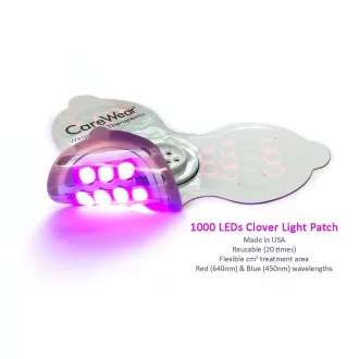   CareWear újrahasználható LED fénytapasz, lóhere alakú, CareWear eszközhöz