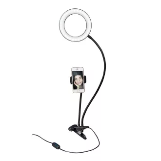   Dörr SLR-16 Bi-Color hajlítható karú LED körlámpa telefon tartóval,csipesszel