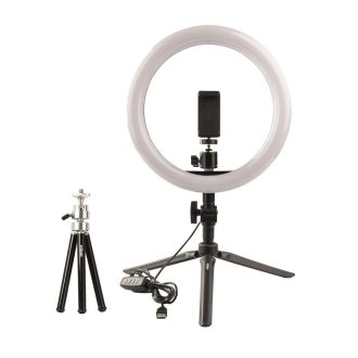   Dörr VL-26 Vlogging szett, körlámpa állvánnyal, háromféle színhőmérséklettel