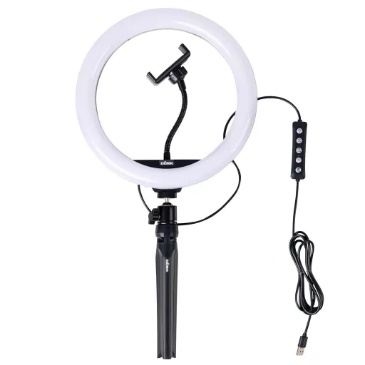 Dörr VL-26 RGB Vlogging szett, körlámpa, állvánnyal