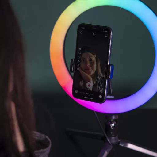 Dörr VL-26 RGB Vlogging szett, körlámpa, állvánnyal