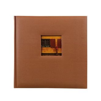  Dörr fotóalbum, ablakos, Jumbo 600, beragasztós, 29x29cm, 50lap/100oldal, barna