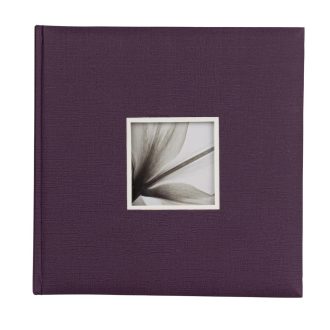   Dörr fotóalbum, ablakos, beragasztós, 34x34cm, 20lap/40oldal, lila