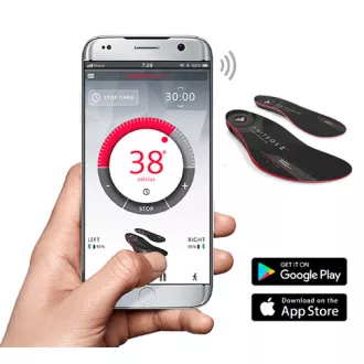   Digitsole aplikációs talpmelegítőbetét, IOS, fekete-piros, 46-47 méretben