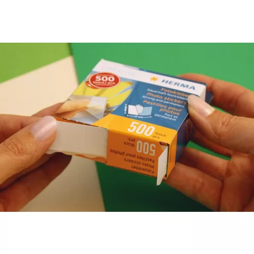 Herma fotóragasztó, 2 oldalán öntapadó, 500db