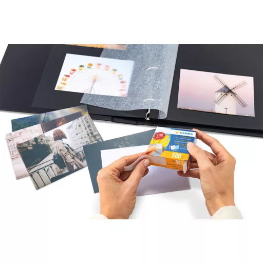 Herma fotóragasztó, 2 oldalán öntapadó, 500db