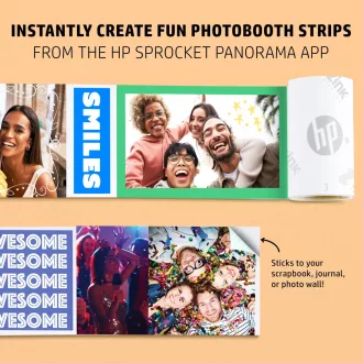   HP Sprocket Panorama intant mobilnyomtató, színes címkenyomtató, Zink zero technológia