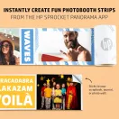 HP Sprocket Panorama intant mobilnyomtató, színes címkenyomtató, Zink zero technológia