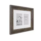 Kenro Bergamo Rustic Brown multi képkeret, 2db 10x15, faerezet hatás, barna