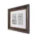 Kenro Bergamo Rustic Brown multi képkeret, 2db 10x15, faerezet hatás, barna