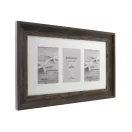 Kenro Bergamo Rustic Brown multi képkeret, 3db 10x15, faerezet hatás, barna