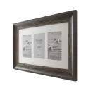 Kenro Bergamo Rustic Brown multi képkeret, 3db 10x15, faerezet hatás, barna