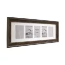 Kenro Bergamo Rustic Brown multi képkeret, 5db 10x15, faerezet hatás, barna