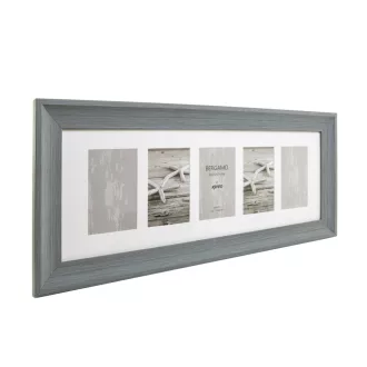   Kenro Bergamo Grey multi képkeret, 5db 10x15, faerezet hatás, szürke