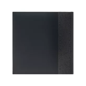   Kenro Kington fotóalbum, memo, 200db 10x15, faerezet minta, PHOTOGRAPH dombornyomott felirat, fekete