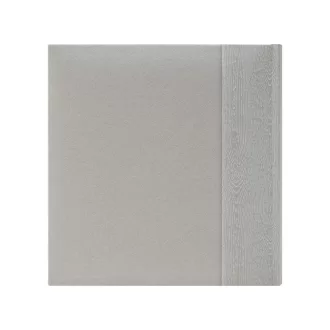   Kenro Kington fotóalbum, memo, 200db 10x15, faerezet minta, PHOTOGRAPH dombornyomott felirat, szürke